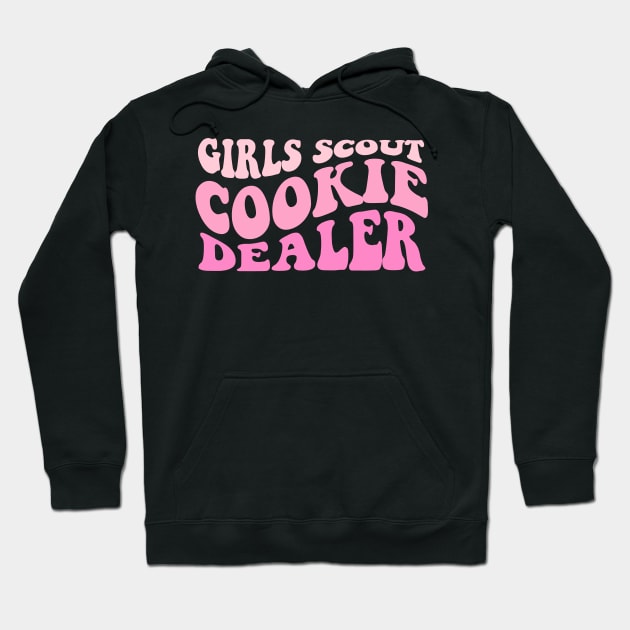 Girls Cookie Dealer Scout groovy Cookie scouting lover Women Hoodie by Emouran